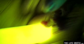 Glowing Orgasm: Kinky Blonde Solo Adventure