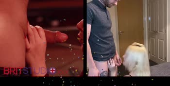 British Teen (18+) Blowjob Battle: Candice Banks Goes for Gold