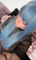 Tame Me Ivy's 420 Alt Girl Solo: Smoking in Fishnet Gloves