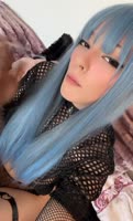 Tame Me Ivy's 420 Alt Girl Solo: Smoking in Fishnet Gloves