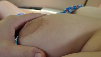 Sisterly Love: Spontaneous Car Boob Flash