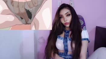 xMelinaMx - Melina's Horny Reaction as Her Neior's Spouse Plays Video Games - Hentai Amanee Ep. 2