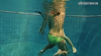 Andrea and Monica's Underwater Strip Show