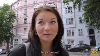 Street Beauty Seduced by Hunt4K's Hung Monster - Cuckolded in Public