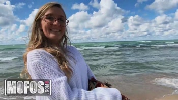 MOFOS - Molly Pills Loves Nothing More Than Being Naked In The Beach And Getting A Dripping Creampie