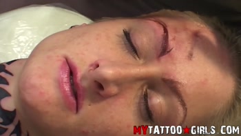 European Beauty's Tattooed Bondage Delight
