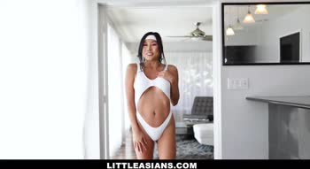 LittleAsians - Busty Korean Teen (18+) Pounded Doggystyle