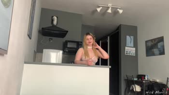 Nick Morris' Surprise POV Blowjob with Blonde Eliz Benson