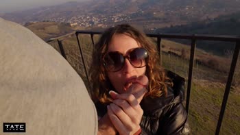 little arden - Arden's Risky Rendezvous in Puffy Jacket: Big Dick Public Threesome