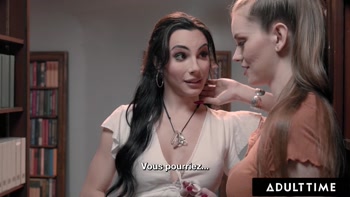 Ariel Demure Seduces in Public Library with Erin Everheart