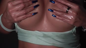 FuckingMyStepsis's Sultry Display: Big Tits, Long Nails, and a Hairy Cock