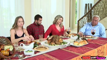 Step Moms Bang Teens (18+) - Naughty Family Thanksgiving