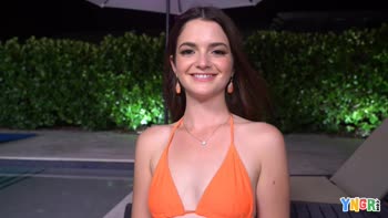 Bella's Outdoor Adventure: Petite Brunette Sizzles in Hardcore Fuck Fest
