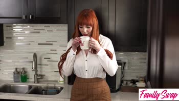 Lauren Phillips & Lulu Chu Share a Hung Stud in Steamy Redhead Threesome