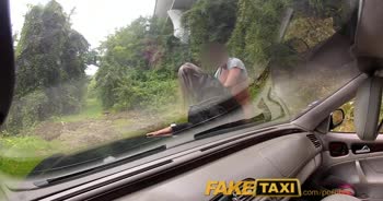 Out of Gas and Ready to Ride: Posh Blonde's POV Taxi Ride