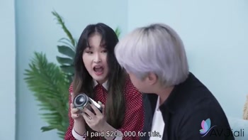 Minnie's Sweet Payment: Broken Camera Repaired with Her Body