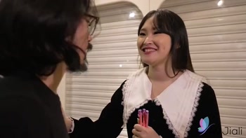 Minnie's Sweet Payment: Broken Camera Repaired with Her Body