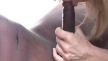 Blonde MILF Deepthroats Throbbing BBC Outdoors Dripping Sloppy