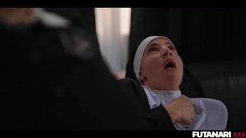 Futa Girls explode with cum after hardcore fuck