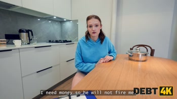 DEBT4k. Olivia Westsun is having her first ANAL sex