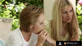 Scarlet Red Teaches Tanya Tate's Stepdaughters The Art of Fingering
