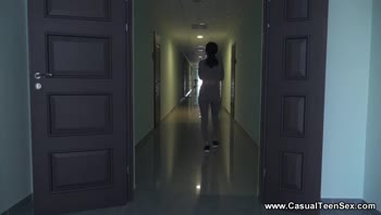 Teen (18+) Brunette's Steamy Hotel Affair: Uninhibited Doggystyle and More
