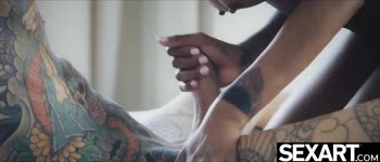 Luna's Ebony Seduction: Juan Lucho Fucks Petite Black Beauty to Blissful Orgasms