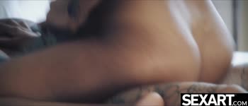 Luna's Ebony Seduction: Juan Lucho Fucks Petite Black Beauty to Blissful Orgasms