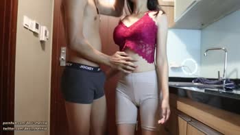 Devi Shelinia's Kitchen Delight: Big-Titted Japanese Babe Cooks Up Passion