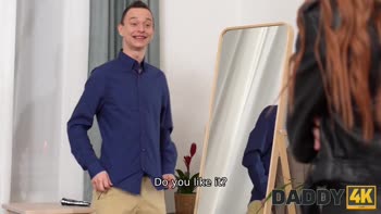 Bullish Daddy's Hungry for Liz Ocean's Shaved Pussy