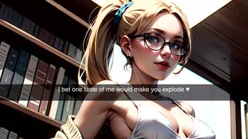 Dark Star JOI's Sneaky Strip Tease: Librarian Babe Exposes Big Tits