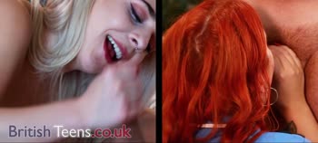 British Teen (18+) Blowjob Battle: Round 4