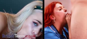 British Teen (18+) Blowjob Battle: Round 4