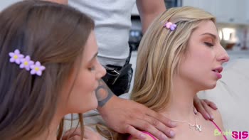 Stepbro's Lucky Day with Cheerleader Kait & Juniper Ren