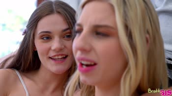 Stepbro's Lucky Day with Cheerleader Kait & Juniper Ren