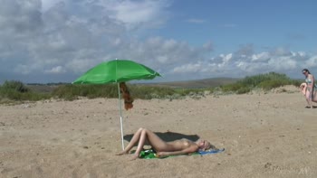 Agnes' Sun-Kissed Sensuality: Beachside Bareness