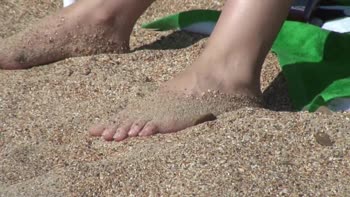 Agnes' Sun-Kissed Sensuality: Beachside Bareness