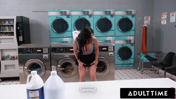 Jennifer White's Public Laundromat Seduction with Charles Dera