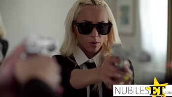 Men in Black Gang Bang Blonde Bombshell Hime Marie