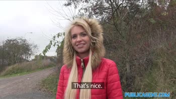 Public Agent Beautiful Blonde Fucks on Backseat