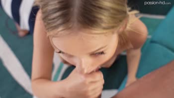 Coco Lovelock Sucks and Swallows Her Boyfriend's Hung Big Cock