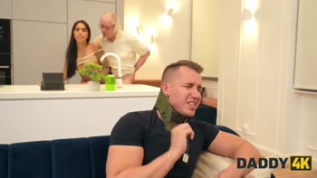 DADDY4K. Fuck me until he catches us!
