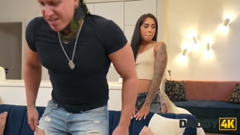 DADDY4K. Fuck me until he catches us!