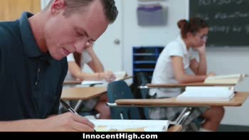 Izzy Bell's Detention Delinquency: Petite Teen (18+) Fucked in Uniform
