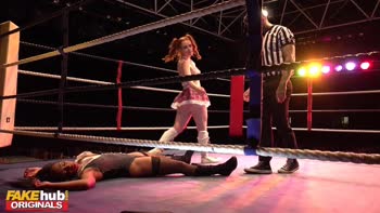 Lola Marie & Ella Hughes Share a Stud in Racy Redhead-Ebony Threesome