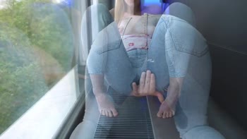Emily-Bee's Steamy Solo: Tight Jeans Squirt Show
