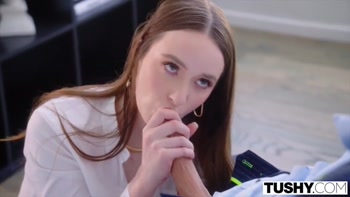 TUSHY – Sexy temp Hazel can't resist seducing her boss