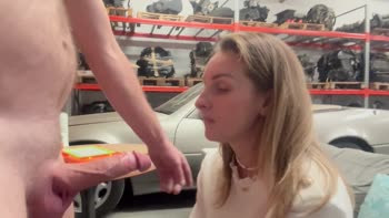 Blonde Ambition: Swallowing His Load