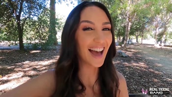 Natalia Nix's Steamy Debut: Small-Titted Latina Takes Big Cock in POV Porn