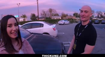 Aria Lee's Petite Perfection: Big Booty in Public Flash